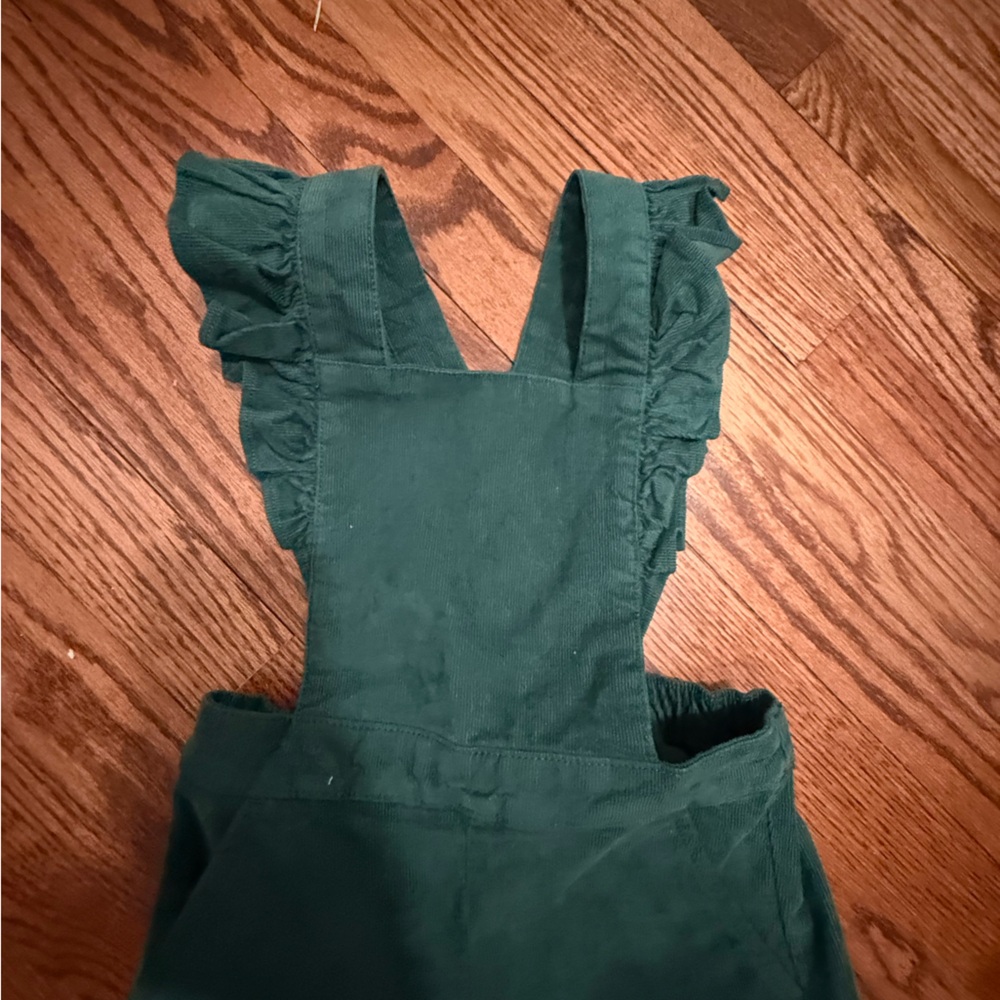 Hanna Andersson Corduroy Overalls with Ruffle Straps 5 - Picture 7 of 13